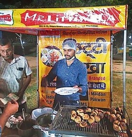 Devendra Kumar Singh's stall Mr Littiwala is in Laxmi Nagar as well as AIIMS. Devendra Kumar Singh's stall Mr Littiwala is in Laxmi Nagar as well as AIIMS.