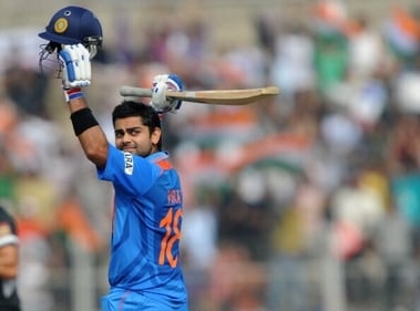 Kohli's 1st century in Mirpur (Getty) Kohli's 1st century in Mirpur (Getty)