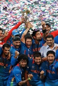 A dream fulfilled: India won the 2011 World Cup at home (Getty) A dream fulfilled: India won the 2011 World Cup at home (Getty)
