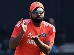 India captain Rohit Sharma takes a catch during a practice session at the Narendra Modi Stadium in Ahmedabad India captain Rohit Sharma takes a catch during a practice session at the Narendra Modi Stadium in Ahmedabad