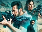 Salman Khan, Katrina Kaif, and Emraan Hashmi on the poster of Tiger 3 Salman Khan, Katrina Kaif, and Emraan Hashmi on the poster of Tiger 3