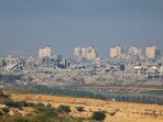 A view of damaged buildings in Gaza,, amid the ongoing conflict between Israel and the Palestinian group Hamas, November 17, 2023. REUTERS/Alexander Ermochenko