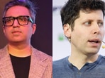 Ashneer Grover (left) offers advice to former OpenAI CEO Sam Altman (right) after his dismissal from the tech firm.