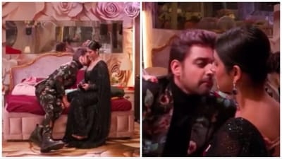 Samarth Jurel kissed Isha Malviya in a moment from the show. Samarth Jurel kissed Isha Malviya in a moment from the show.