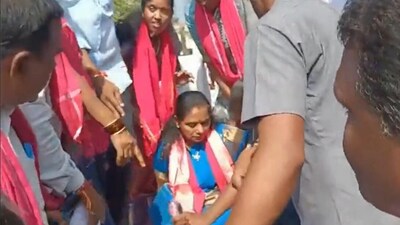 BRS MLC K Kavitha (PTI) BRS MLC K Kavitha (PTI)