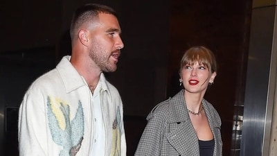 Travis Kelce and Taylor Swift (X(formerly Twitter)/@ViralThingz)