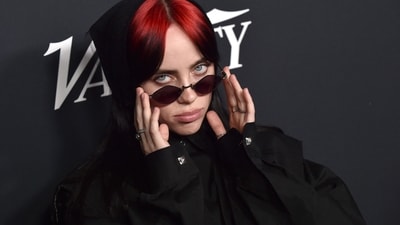 US singer Billie Eilish arrives for Variety's Power of Women event at Mother Wolf in Los Angeles. She performed her song What Was I Made For? alongside her brother Finneas O’Connell at the event. (AFP) US singer Billie Eilish arrives for Variety's Power of Women event at Mother Wolf in Los Angeles. She performed her song What Was I Made For? alongside her brother Finneas O’Connell at the event. (AFP)