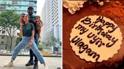 Nayanthara and Vignesh Shivan in the new picture posed on Instagram. Nayanthara and Vignesh Shivan in the new picture posed on Instagram.