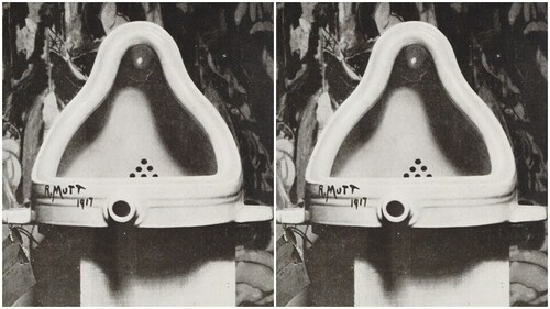 Duchamp had purchased the urinal from a store that sold plumbing fixtures, named it Fountain and signed with a fictional ‘R. Mutt’. (Wikimedia Commons) Duchamp had purchased the urinal from a store that sold plumbing fixtures, named it Fountain and signed with a fictional ‘R. Mutt’. (Wikimedia Commons)