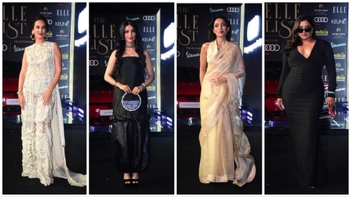 Anoushka Shankar, Shruti Haasan, Sobhita Dhulipala and Raja Kumari at Elle event.