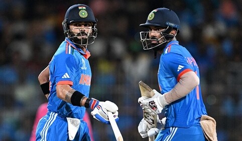 Kohli and Rahul forged a match-winning partnership (Getty)