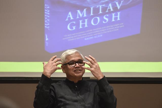 Amitav Ghosh at the Mumbai launch of his book, The Great Derangement on July 20, 2016. (Arijit Sen/ Hindustan Times)