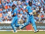India's Virat Kohli and KL Rahul run between the wickets during the ICC Men's Cricket World Cup 2023 final match against Australia, at Narendra Modi Stadium in Ahmedabad on Sunday India's Virat Kohli and KL Rahul run between the wickets during the ICC Men's Cricket World Cup 2023 final match against Australia, at Narendra Modi Stadium in Ahmedabad on Sunday