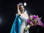 Miss Nicaragua Sheynnis Palacios reacts after being crowned Miss Universe during the 72nd Miss Universe pageant in San Salvador, El Salvador November 18, 2023. Here's her winning speech 