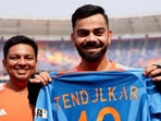 Sachin Tendulkar gifted Virat Kohli a special jersey. Sachin Tendulkar gifted Virat Kohli a special jersey.