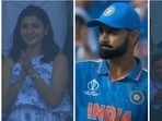 Anushka Sharma gives standing ovation to Virat Kohli; Shah Rukh and Asha Bhosle share a smile during the WC Final. Anushka Sharma gives standing ovation to Virat Kohli; Shah Rukh and Asha Bhosle share a smile during the WC Final.