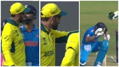 Virat Kohli was quick to call out Glenn Maxwell over the Australia star's wicked throw in the World Cup final (ICC) Virat Kohli was quick to call out Glenn Maxwell over the Australia star's wicked throw in the World Cup final (ICC)