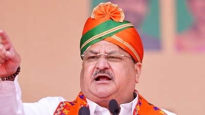 Narayanpet: BJP president JP Nadda addresses a public meeting ahead of Telangana Assembly elections. (PTI)