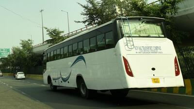 Passengers said the tyre burst took place minutes after the bus left the Khanna bus stand. (HT File)