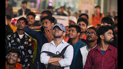 The smiles on fans’ faces vanished when Australian batter Travis Head scored a century (Deepak Gupta) The smiles on fans’ faces vanished when Australian batter Travis Head scored a century (Deepak Gupta)