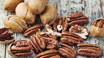 Pecans, with abundant zinc, fortify your immune system and promote tissue repair. They're a source of vitamins A and E, complementing zinc to nurture your body's defenses.&nbsp; (Shutterstock)