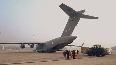 India sends second batch of humanitarian aid to Gaza (Twitter/@DrSJaishankar) India sends second batch of humanitarian aid to Gaza (Twitter/@DrSJaishankar)
