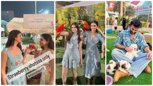 Shanaya Kapoor and Alaviaa Jaaferi share pics from the party.