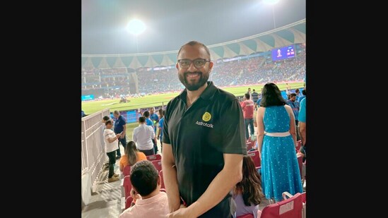 Astrotalk CEO Puneet Gupta shared this picture on LinkedIn. (LinkedIn/@Puneet Gupta)