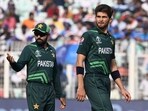 Shaheen Afridi (R) and Babar Azam of Pakistan Shaheen Afridi (R) and Babar Azam of Pakistan