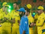 India's skipper Rohit Sharma and Australian players during the presentation ceremony of the ICC Men's Cricket World Cup 2023 at the Narendra Modi Stadium, in Ahmedabad, Sunday India's skipper Rohit Sharma and Australian players during the presentation ceremony of the ICC Men's Cricket World Cup 2023 at the Narendra Modi Stadium, in Ahmedabad, Sunday