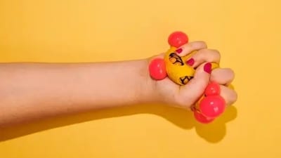Grabbing something swishy or giving a good squeeze to something can help the body and the system get back to the present. (Unsplash) Grabbing something swishy or giving a good squeeze to something can help the body and the system get back to the present. (Unsplash)