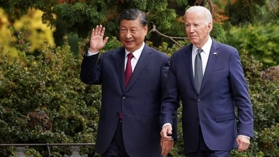 It is somewhat ironic that Xi and Biden's meeting should have occurred at an occasion intended to promote international economic cooperation (Reuters)