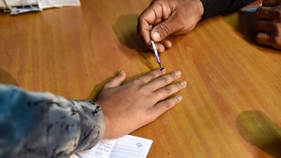 Voting will be held on Tuesday at booth number 3 under polling centre number 71 at Kishupura between 7 am and 6 pm. (PTI) Voting will be held on Tuesday at booth number 3 under polling centre number 71 at Kishupura between 7 am and 6 pm. (PTI)