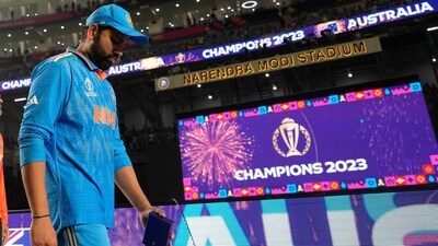 India captain Rohit Sharma walks off. (PTI) India captain Rohit Sharma walks off. (PTI)