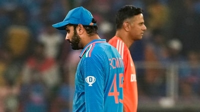 Indian captain Rohit Sharma and head coach Rahul Dravid after India lost the World Cup final (PTI) Indian captain Rohit Sharma and head coach Rahul Dravid after India lost the World Cup final (PTI)