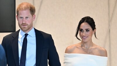Britain's Prince Harry, The Duke of Sussex, left, and Meghan, Duchess of Sussex, participate in The Archewell Foundation Parents' Summit "Mental Wellness in the Digital Age" as part of Project Healthy Minds' World Mental Health Day Festival on Tuesday, Oct. 10, 2023, in New York. (Evan Agostini/Invision/AP) Britain's Prince Harry, The Duke of Sussex, left, and Meghan, Duchess of Sussex, participate in The Archewell Foundation Parents' Summit "Mental Wellness in the Digital Age" as part of Project Healthy Minds' World Mental Health Day Festival on Tuesday, Oct. 10, 2023, in New York. (Evan Agostini/Invision/AP)