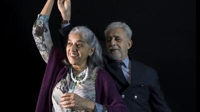 Ratna Pathak Shah and Naseeruddin Shah in Old World (Courtesy Prithvi Festival) Ratna Pathak Shah and Naseeruddin Shah in Old World (Courtesy Prithvi Festival)