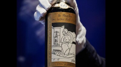 The Macallan 1926 single malt sold at Sotheby’s in London. (Instagram/@Sotheby’s)