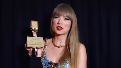 While she could not be present to receive the honour in person, Taylor shared a pre-recorded acceptance speech for the digital-only ceremony. While she could not be present to receive the honour in person, Taylor shared a pre-recorded acceptance speech for the digital-only ceremony.