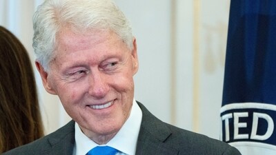 Former President Bill Clinton listens as his wife, Secretary of State Hillary Rodham Clinton, attends her portrait unveiling ceremony, Tuesday, Sept. 26, 2023, at the State Department in Washington. (AP Photo/Jacquelyn Martin) (AP) Former President Bill Clinton listens as his wife, Secretary of State Hillary Rodham Clinton, attends her portrait unveiling ceremony, Tuesday, Sept. 26, 2023, at the State Department in Washington. (AP Photo/Jacquelyn Martin) (AP)