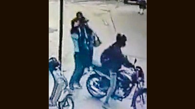 The abduction, which was captured on CCTV cameras, took place in the Jhansi Road area around 9.30am (Agencies) The abduction, which was captured on CCTV cameras, took place in the Jhansi Road area around 9.30am (Agencies)