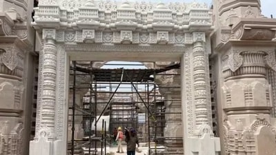 The under-construction Ram temple in Ayodhya (HT File Photo)