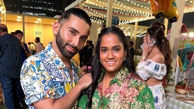 Orhan Awatramani also posed with Salman Khan's sister Arpita Khan. Sharing their photo, her wrote, "She does a thing called... what she wants." They were both dressed in vibrant printed looks -- Orry in blue and white and Arpita in green and pink. Orhan Awatramani also posed with Salman Khan's sister Arpita Khan. Sharing their photo, her wrote, "She does a thing called... what she wants." They were both dressed in vibrant printed looks -- Orry in blue and white and Arpita in green and pink. 
