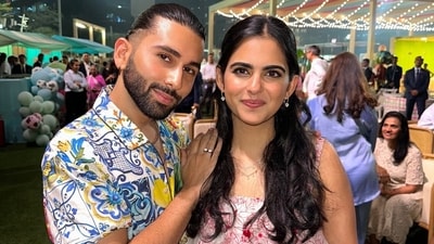 Orhan Awatramani also shared a bunch of pictures of himself posing with the Isha Ambani and other members of the Ambani family. Sharing a picture with Isha, he wrote, "1 universe, 9 planets, 204 counties, 809 islands, 7 seas and I had the privilege of meeting you." Isha was in a printed red and white outfit for her kids' birthday celebration. Orhan Awatramani also shared a bunch of pictures of himself posing with the Isha Ambani and other members of the Ambani family. Sharing a picture with Isha, he wrote, "1 universe, 9 planets, 204 counties, 809 islands, 7 seas and I had the privilege of meeting you." Isha was in a printed red and white outfit for her kids' birthday celebration. 