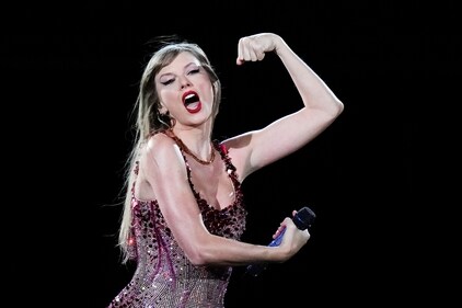 Taylor Swift performs at the Monumental stadium during her Eras Tour concert in Buenos Aires, Argentina, Thursday, Nov. 9, 2023. (AP Photo/Natacha Pisarenko) (AP) Taylor Swift performs at the Monumental stadium during her Eras Tour concert in Buenos Aires, Argentina, Thursday, Nov. 9, 2023. (AP Photo/Natacha Pisarenko) (AP)