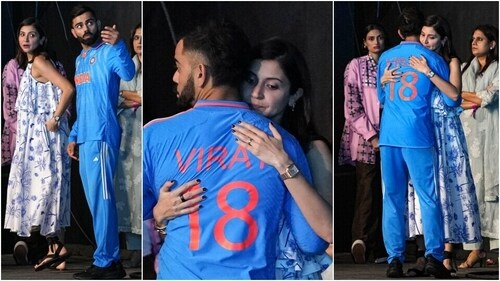 Anushka Sharma with her husband, Virat Kohli. (AFP) Anushka Sharma with her husband, Virat Kohli. (AFP)