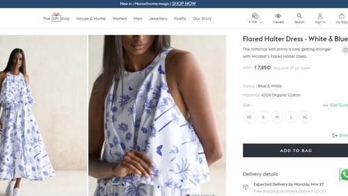 The price of the dress Anushka Sharma wore to India vs Australia World Cup Final. (nicobar.com) The price of the dress Anushka Sharma wore to India vs Australia World Cup Final. (nicobar.com)