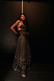 Lehenga skirt from Meta Manthan.