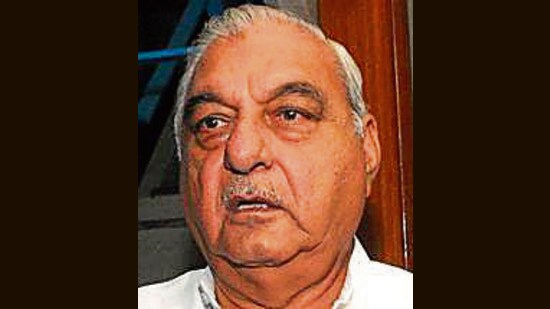 Former Haryana chief minister (CM) Bhupinder Singh Hooda on Monday said that the Bharatiya Janata Party (BJP)-Jannayak Janta Party (JJP) government’s 75% private sector quota law, held unconstitutional and ultra vires by the court, was enacted merely to “mislead” the people of the state. (HT File Photo)