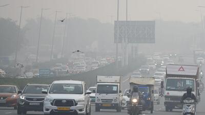 A hazy morning near Mahipalpur in Delhi on Tuesday. (Parveen Kumar/ HT Photo) A hazy morning near Mahipalpur in Delhi on Tuesday. (Parveen Kumar/ HT Photo)